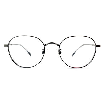 Guter Preis FM2571 Edelstahl-Optik-Brillenrahmen, Unisex-Rundrahmen Online