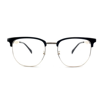 Guter Preis FP2715 Unisex-Acetat-Metallbrille Vollumfang Runde Optikrahmen Brille Online