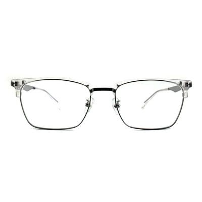 Guter Preis FP2649 Quadrat-Acetat- und Metallbrille, Geschäftsbrille mit vollem Rand Online