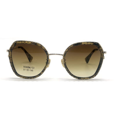 Guter Preis BS002M Acetatmetallbrille mit polygonaler Augenform Online