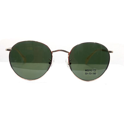Guter Preis MS074 Retrogrunde Metallsonnenbrille online