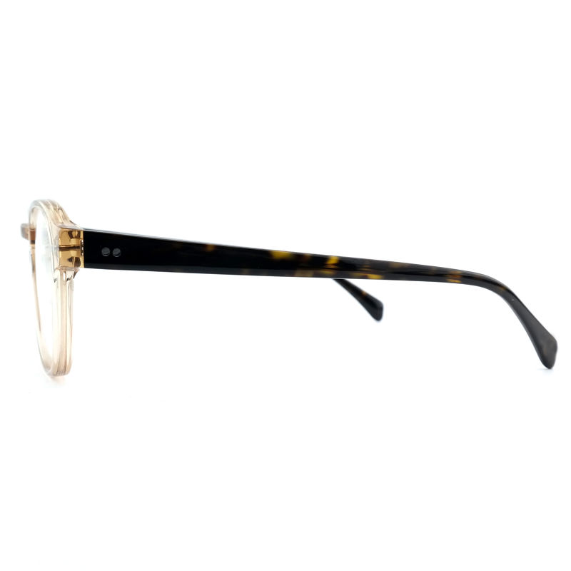 FP2616 Trendy Acetate Optical Frame Unisex Vollumfang Runde Farbe nach Maß