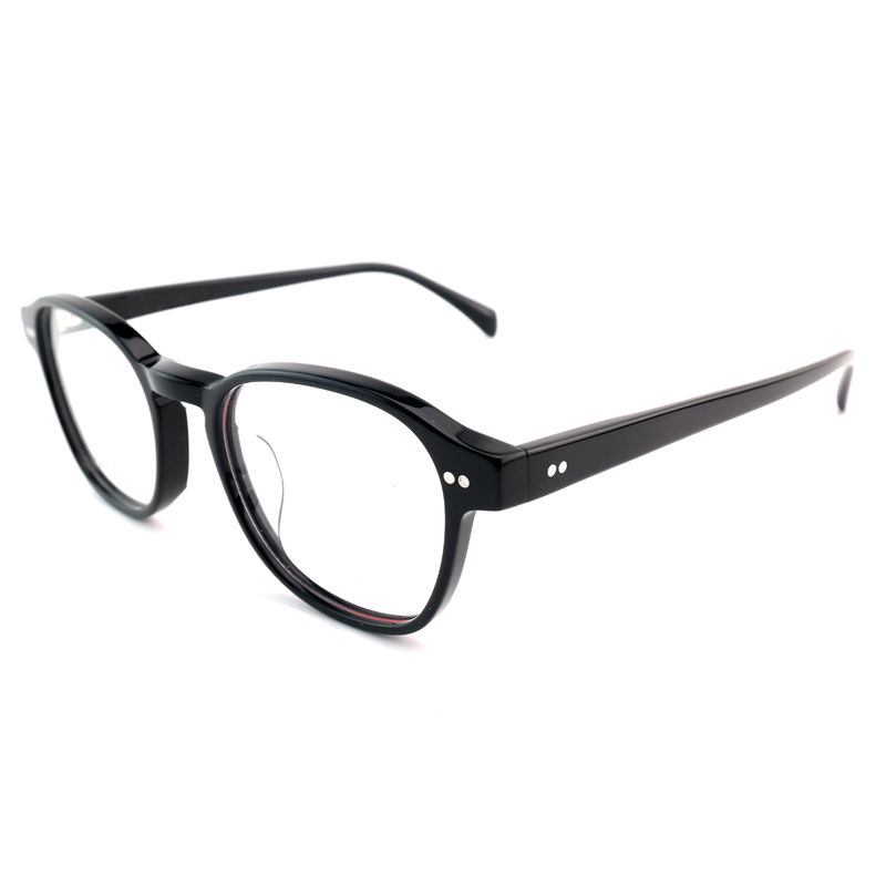 FP2616 Trendy Acetate Optical Frame Unisex Vollumfang Runde Farbe nach Maß