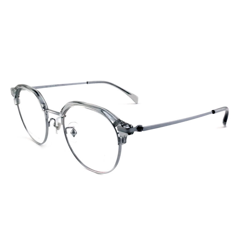 FP2713 Runde Acetat-Metallbrille Unisex Leichtgewichtsbrille
