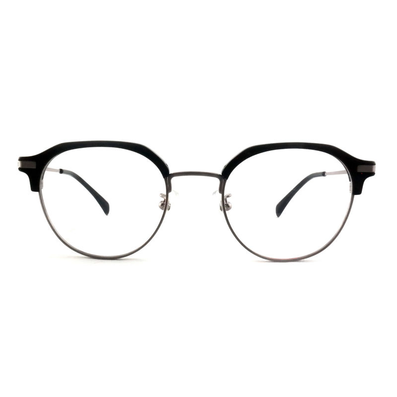 FP2713 Runde Acetat-Metallbrille Unisex Leichtgewichtsbrille