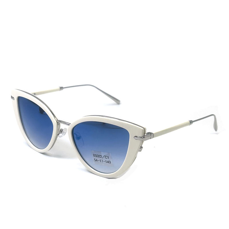 Premium Acetatmetall Sonnenbrille Mode Sonnenbrille Schmetterlings-Augenform-Modell BS022,OEM & ODM FE