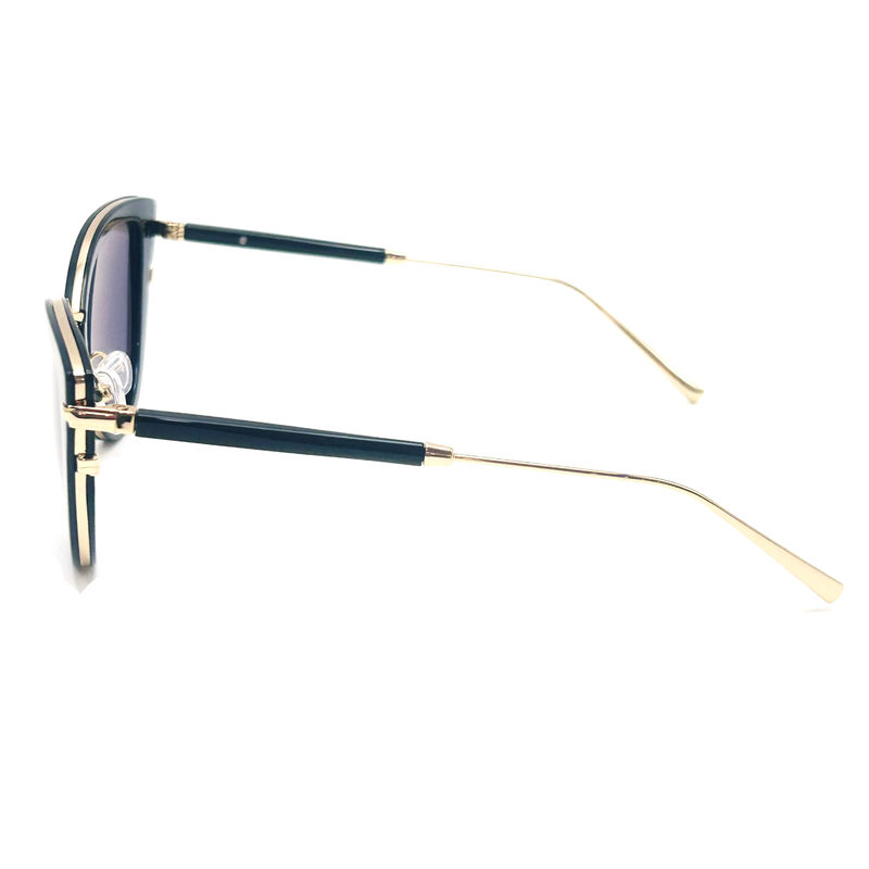Premium Acetatmetall Sonnenbrille Mode Sonnenbrille Schmetterlings-Augenform-Modell BS022,OEM & ODM FE