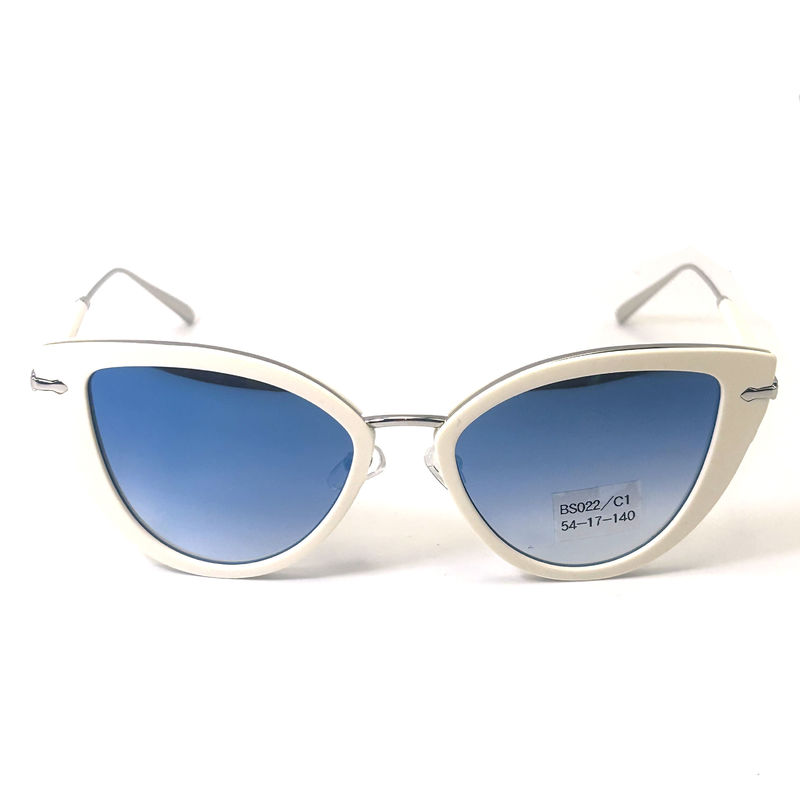 Premium Acetatmetall Sonnenbrille Mode Sonnenbrille Schmetterlings-Augenform-Modell BS022,OEM & ODM FE