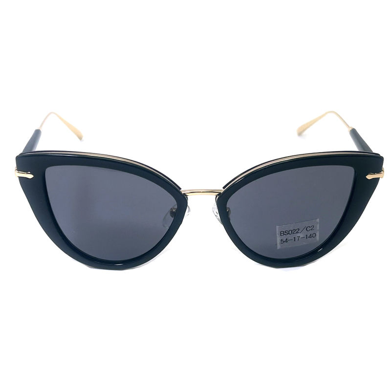 Premium Acetatmetall Sonnenbrille Mode Sonnenbrille Schmetterlings-Augenform-Modell BS022,OEM & ODM FE