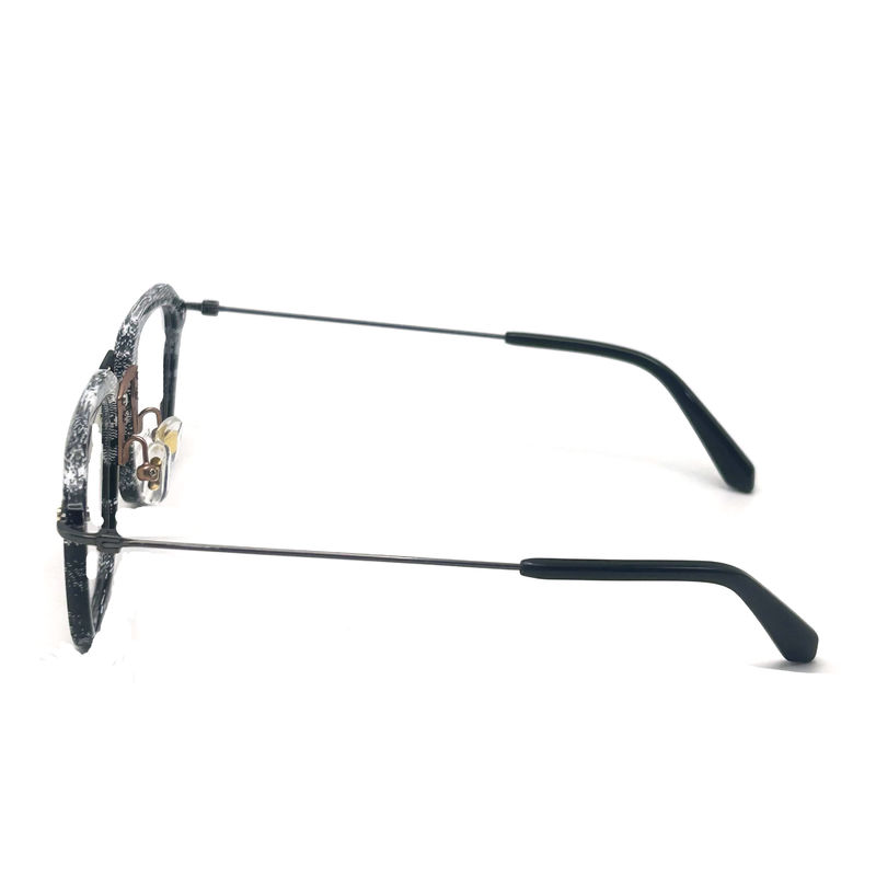 BD124 angepasster Rahmen Farbe Acetat Metallrahmen mit 142 mm Tempelanlänge