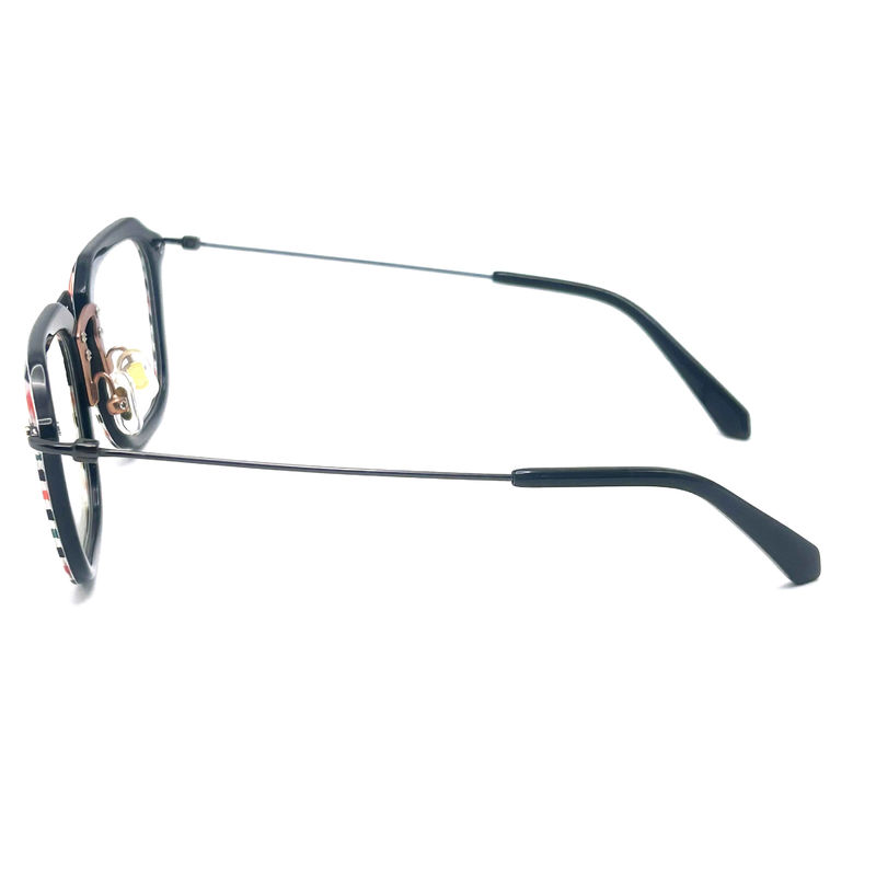 BD124 angepasster Rahmen Farbe Acetat Metallrahmen mit 142 mm Tempelanlänge