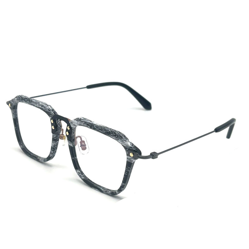 BD124 angepasster Rahmen Farbe Acetat Metallrahmen mit 142 mm Tempelanlänge