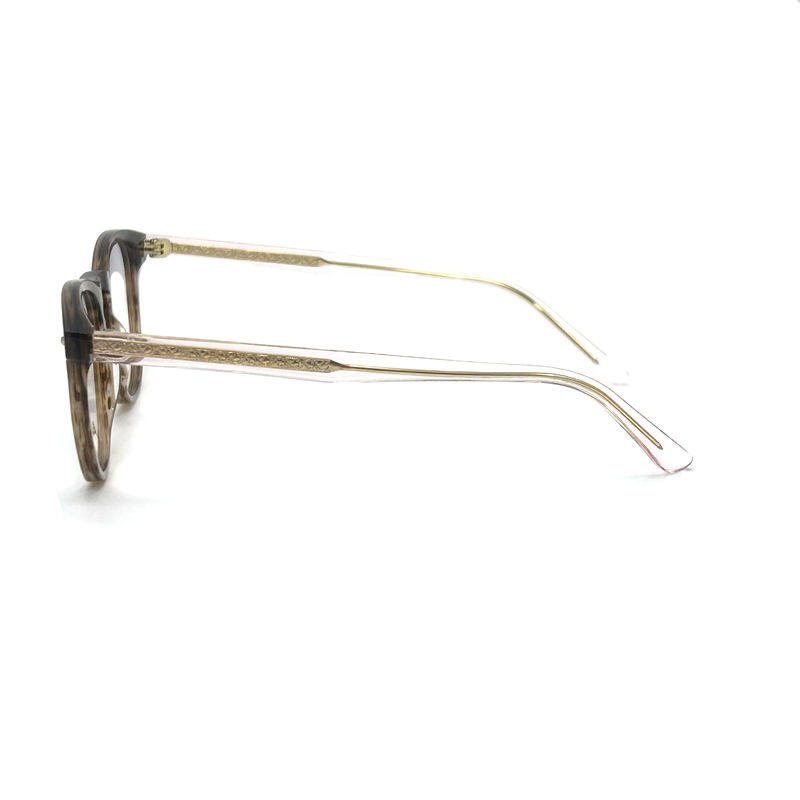 AD015 Runder Acetat-Optikrahmen mit individuellen Eigenschaften für Mode-Forward Looks