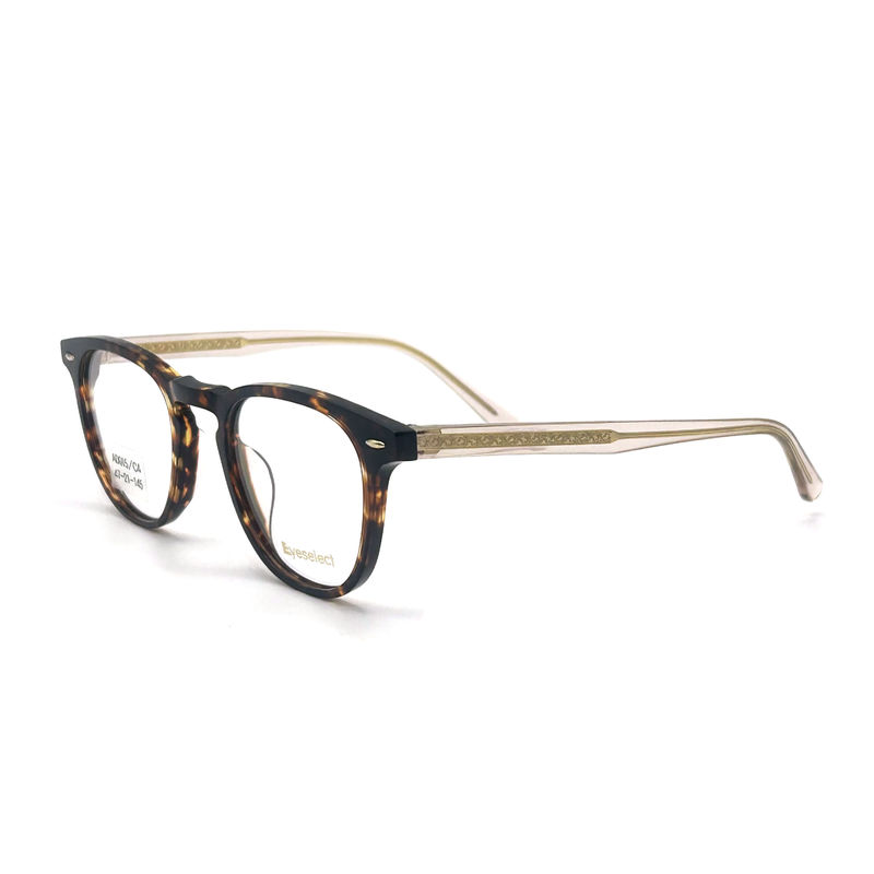 AD015 Runder Acetat-Optikrahmen mit individuellen Eigenschaften für Mode-Forward Looks