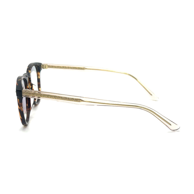 AD015 Runder Acetat-Optikrahmen mit individuellen Eigenschaften für Mode-Forward Looks