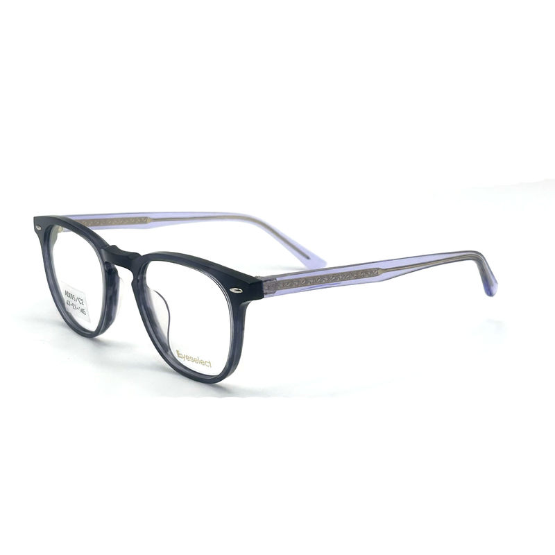 AD015 Runder Acetat-Optikrahmen mit individuellen Eigenschaften für Mode-Forward Looks