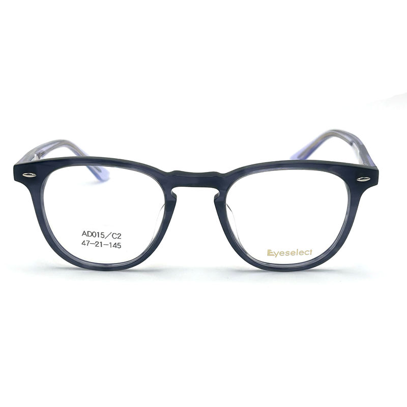 AD015 Runder Acetat-Optikrahmen mit individuellen Eigenschaften für Mode-Forward Looks