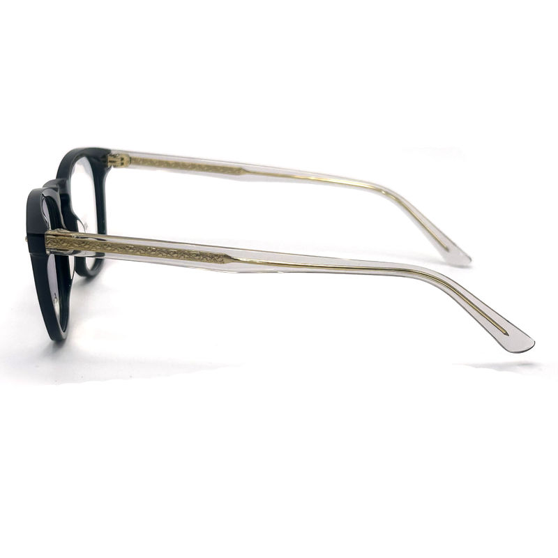 AD015 Runder Acetat-Optikrahmen mit individuellen Eigenschaften für Mode-Forward Looks