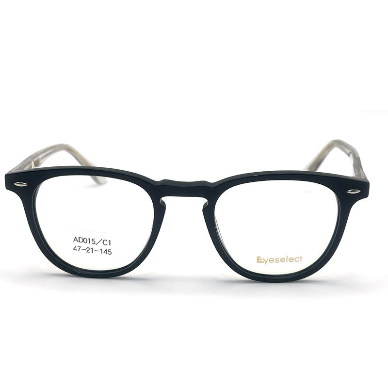 AD015 Runder Acetat-Optikrahmen mit individuellen Eigenschaften für Mode-Forward Looks