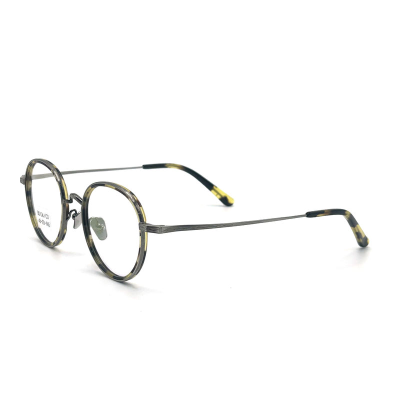 BD104 Vintage-Full-Frame Acetat-Metallrahmen - Stil Fashion Frame