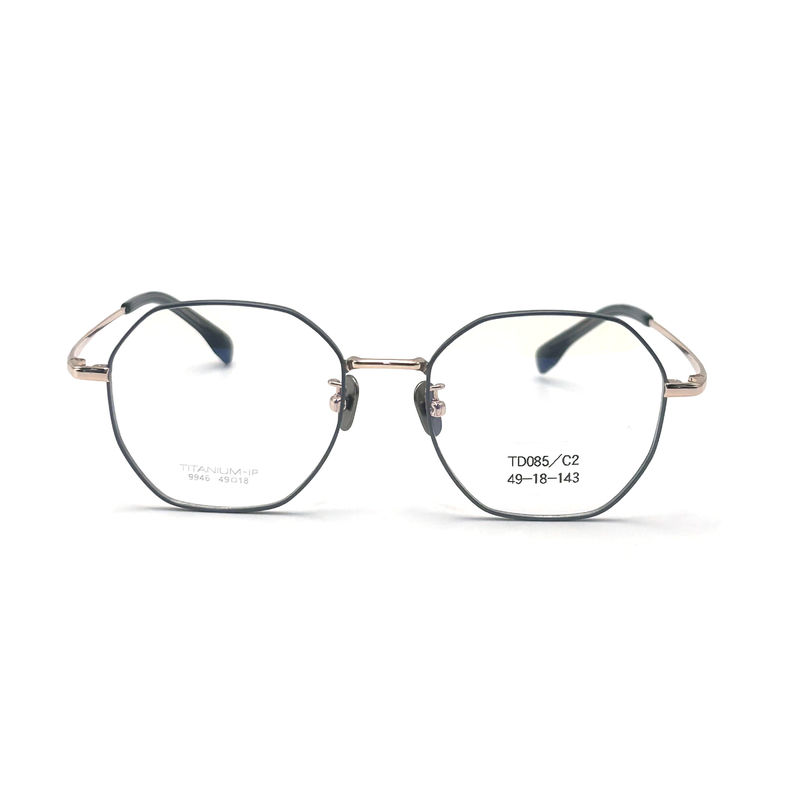 TD085 Hochleistungs-Titan-Rahmen für Unisex-Runde-Augen-Form Die ultimative Wahl
