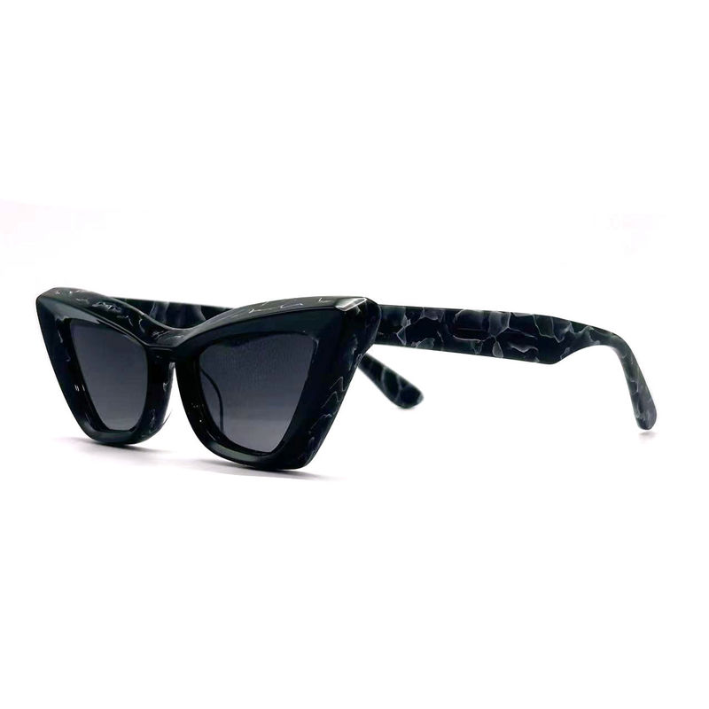 Acetatblatt Schmetterlings-Augenform Acetatrahmen Sonnenbrille-Modell AS076,Maßgeschneiderte / OEM-Sonnenbrillenfabrik