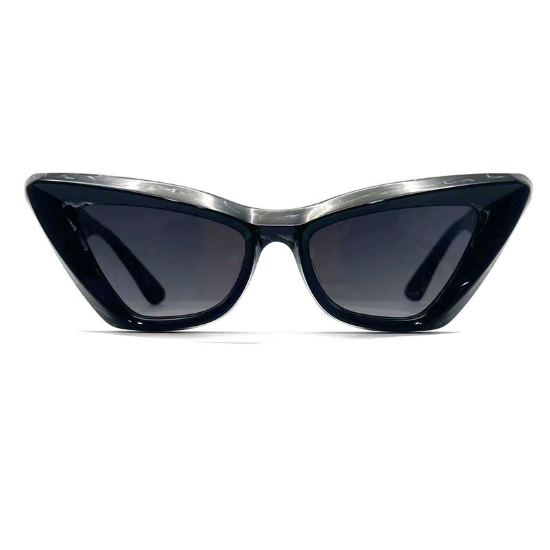 Acetatblatt Schmetterlings-Augenform Acetatrahmen Sonnenbrille-Modell AS076,Maßgeschneiderte / OEM-Sonnenbrillenfabrik