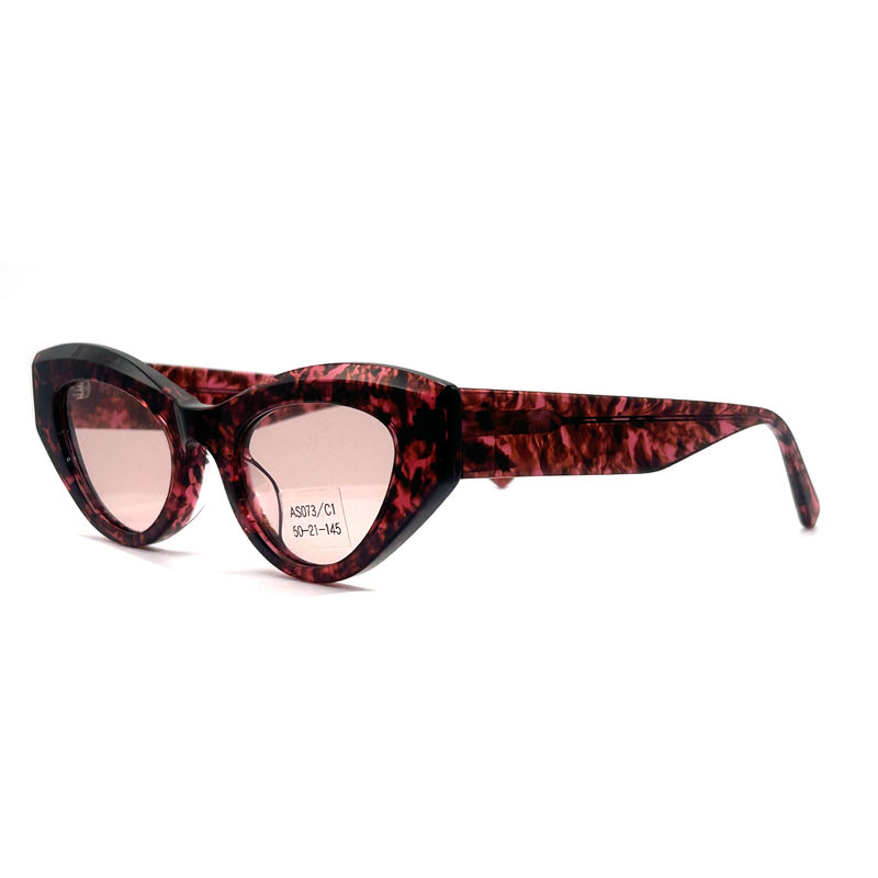 AS073 Sonnenbrille aus Acetatrahmen für Frauen mit CR 39 Objektivmaterial und elegantem Stil