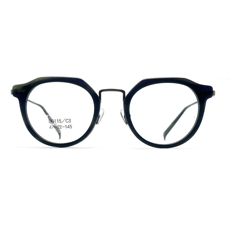 BD115 Custom Farbe Quadrat Acetat Metallrahmen - Quadrat Design lebendige Farben