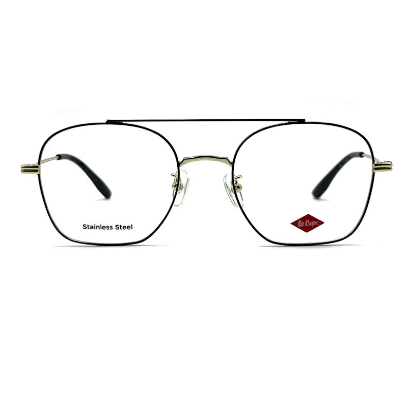 FM7112 Quadrat Unisex optischer Metallrahmen aus Edelstahl Größe 53-20-145