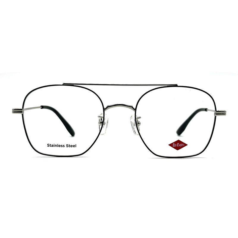 FM7112 Quadrat Unisex optischer Metallrahmen aus Edelstahl Größe 53-20-145
