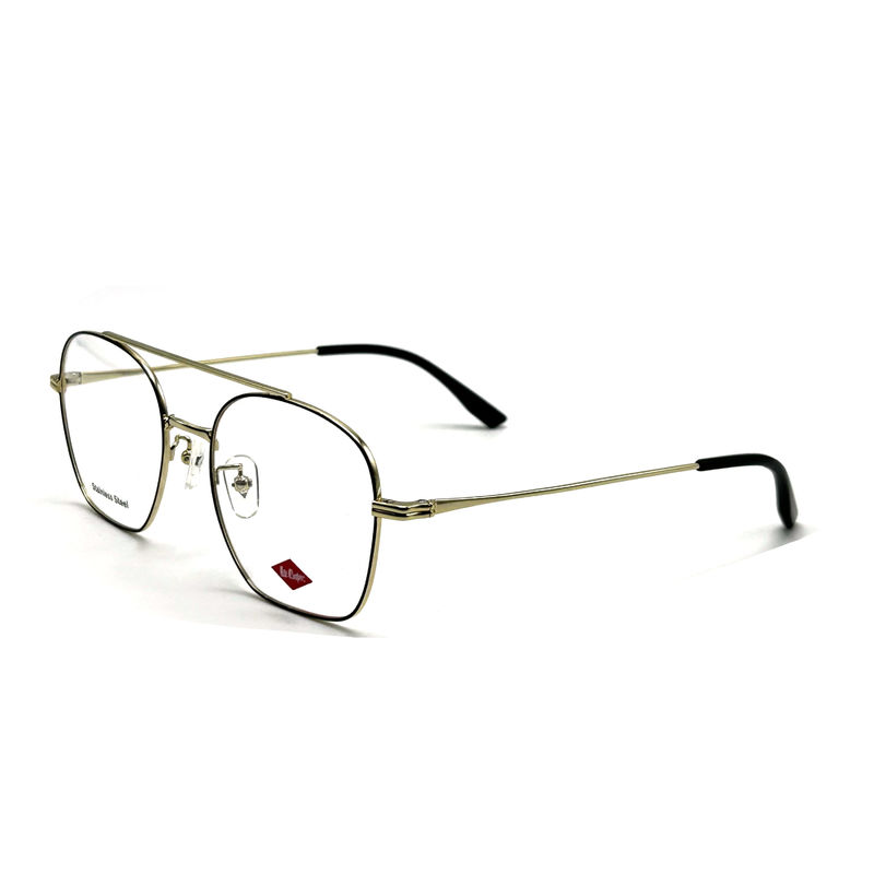 FM7112 Quadrat Unisex optischer Metallrahmen aus Edelstahl Größe 53-20-145
