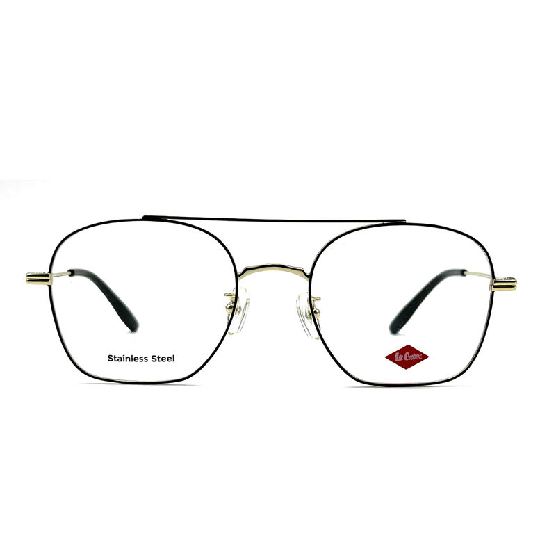 FM7112 Quadrat Unisex optischer Metallrahmen aus Edelstahl Größe 53-20-145
