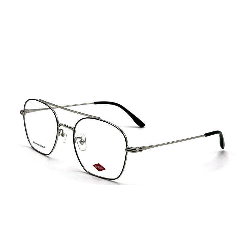 FM7112 Quadrat Unisex optischer Metallrahmen aus Edelstahl Größe 53-20-145