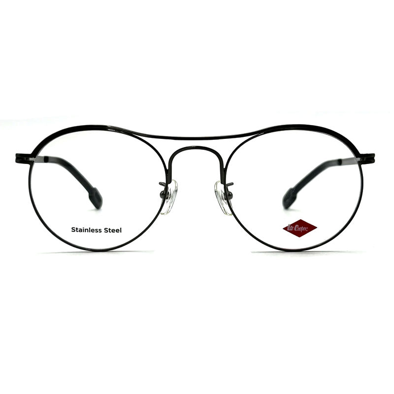 FM7124 Runde Oberleiste aus Edelstahl Frauenoptikrahmen für einen zeitlosen Chic Look