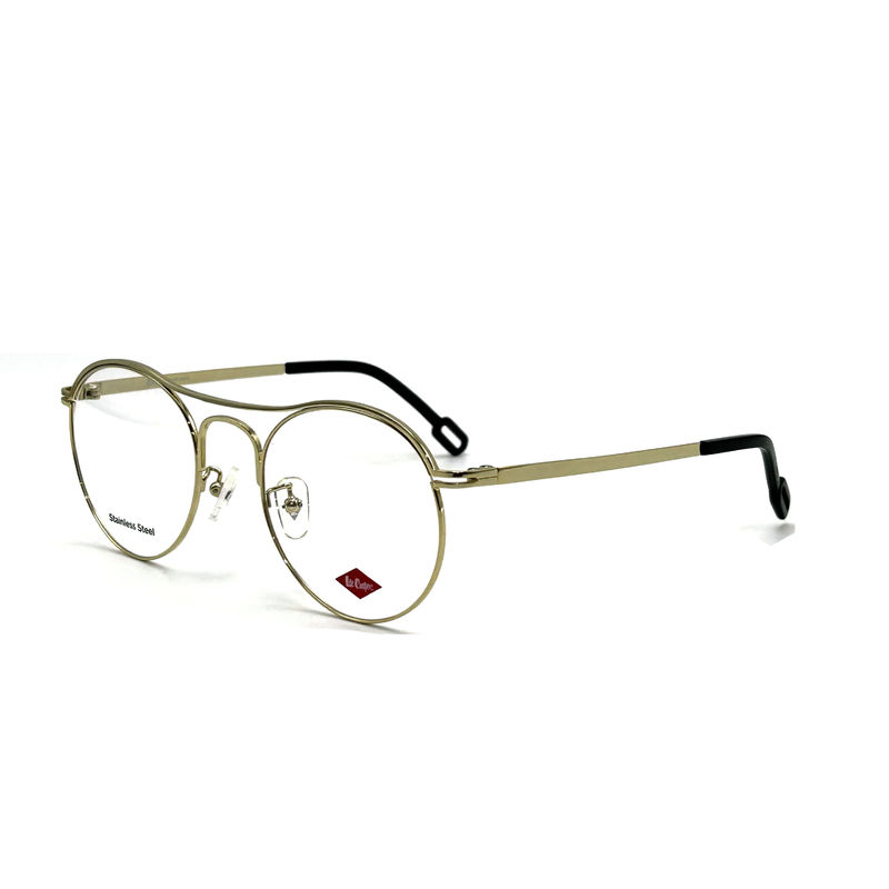FM7124 Runde Oberleiste aus Edelstahl Frauenoptikrahmen für einen zeitlosen Chic Look