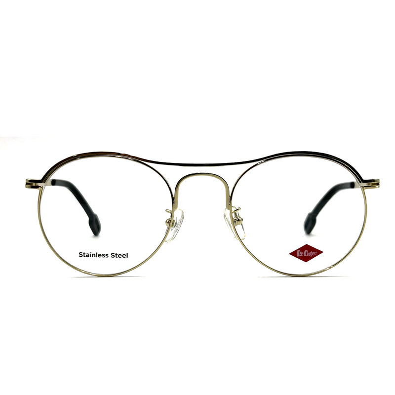 FM7124 Runde Oberleiste aus Edelstahl Frauenoptikrahmen für einen zeitlosen Chic Look