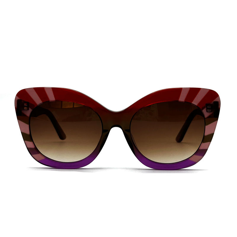 Quadratische Augenform Acetatrahmen Sonnenbrille für Frauen 100% UV-Schutz-Modell AS104,Sonnenbrille OEM-Fabrik