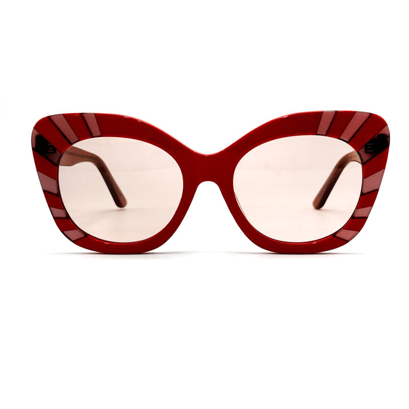 Quadratische Augenform Acetatrahmen Sonnenbrille für Frauen 100% UV-Schutz-Modell AS104,Sonnenbrille OEM-Fabrik