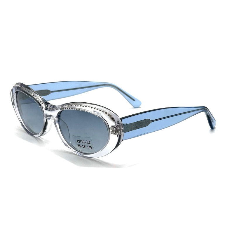 Acetatblatt-Rahmen Frauen Klassiker Schmetterlings-Sonnenbrille mit Strass-AS119,ODM / OEM-Fabrik
