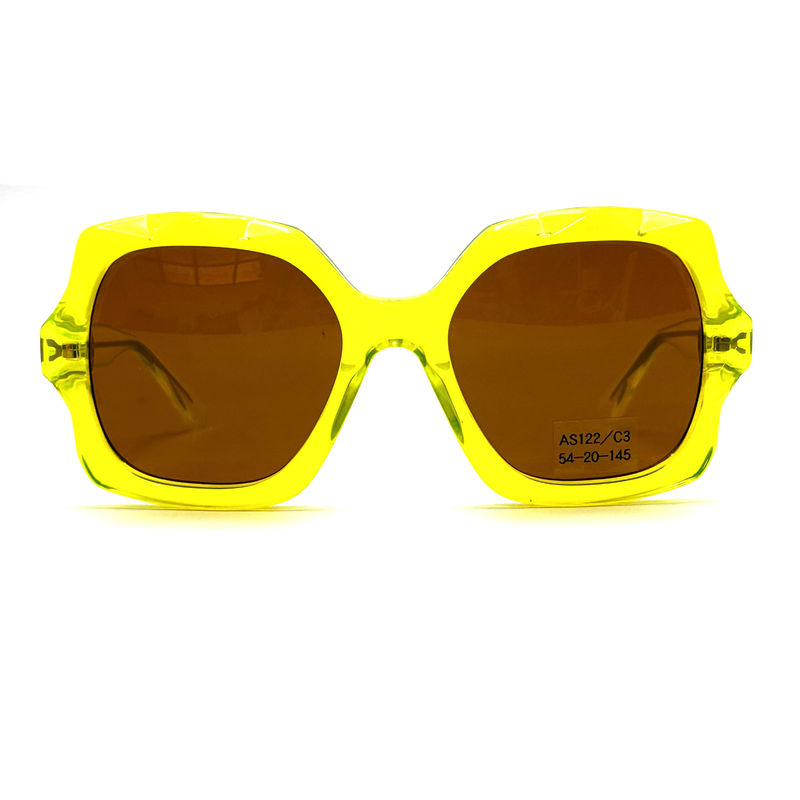 Sonnenbrille aus Acetatrahmen mit modernem Stil Modell AS122 - CR 39 100% UV-Schutz, ODM/OEM-Fabrik