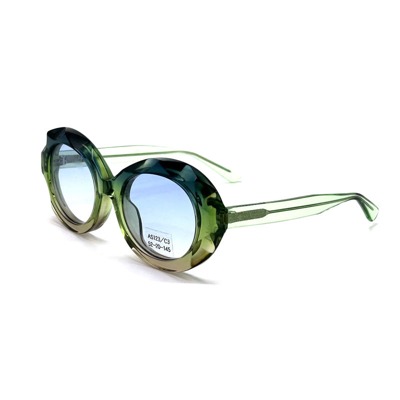 Sonnenbrille aus Acetatrahmen mit 100% UV-Schutz-AS123, ODM/OEM