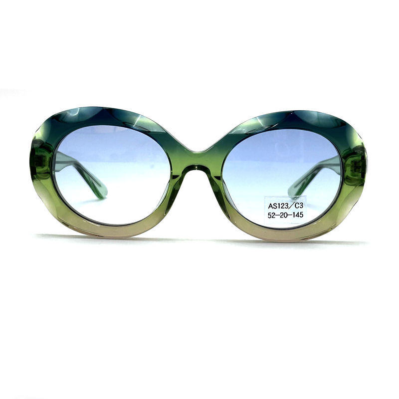Sonnenbrille aus Acetatrahmen mit 100% UV-Schutz-AS123, ODM/OEM