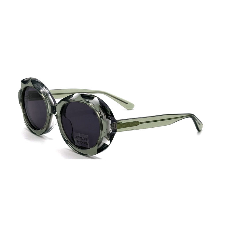 Sonnenbrille aus Acetatrahmen mit 100% UV-Schutz-AS123, ODM/OEM