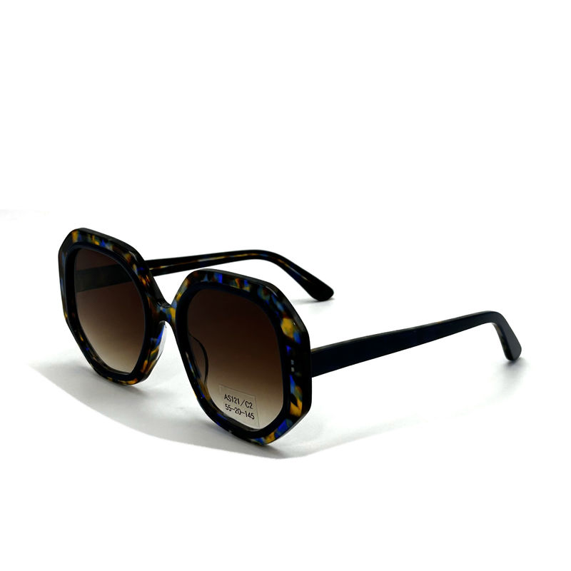 CR39 Unisex Acetat-Rahmen Sonnenbrille mit 100% UV-Schutz-Modell AS121,OEM / kundenspezifische Fabrik