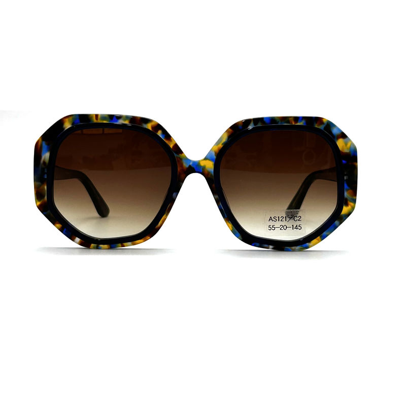 CR39 Unisex Acetat-Rahmen Sonnenbrille mit 100% UV-Schutz-Modell AS121,OEM / kundenspezifische Fabrik