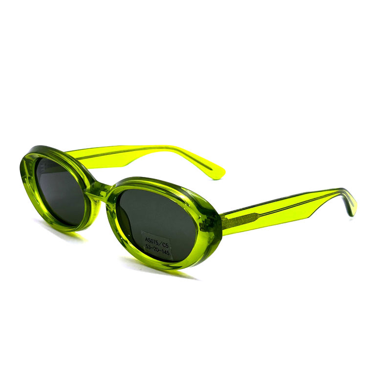 Sonnenbrille mit Acetatrahmen Modische ovale Augenform und klassische Brille Stil-Modell AS075,Sonnenbrille Hersteller OEM/ODM
