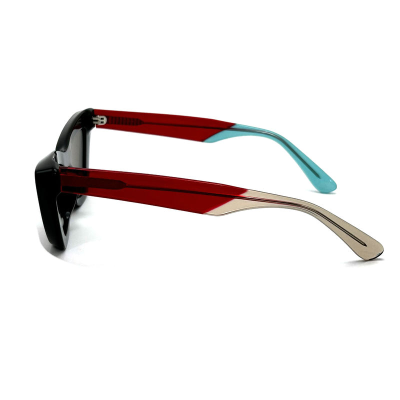 Acetatblatt Schmetterlings-Augenform Acetatrahmen Sonnenbrille-Modell AS076,Maßgeschneiderte / OEM-Sonnenbrillenfabrik
