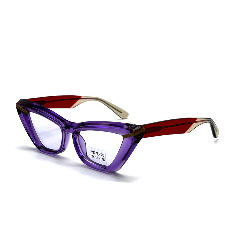 Acetatblatt Schmetterlings-Augenform Acetatrahmen Sonnenbrille-Modell AS076,Maßgeschneiderte / OEM-Sonnenbrillenfabrik