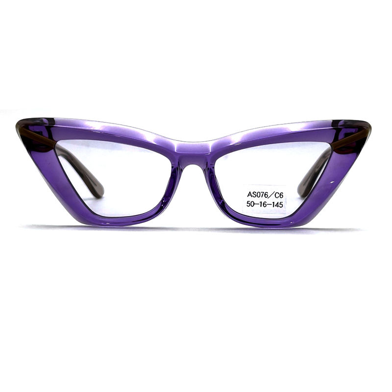 Acetatblatt Schmetterlings-Augenform Acetatrahmen Sonnenbrille-Modell AS076,Maßgeschneiderte / OEM-Sonnenbrillenfabrik